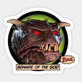 Beware Of The God Sticker